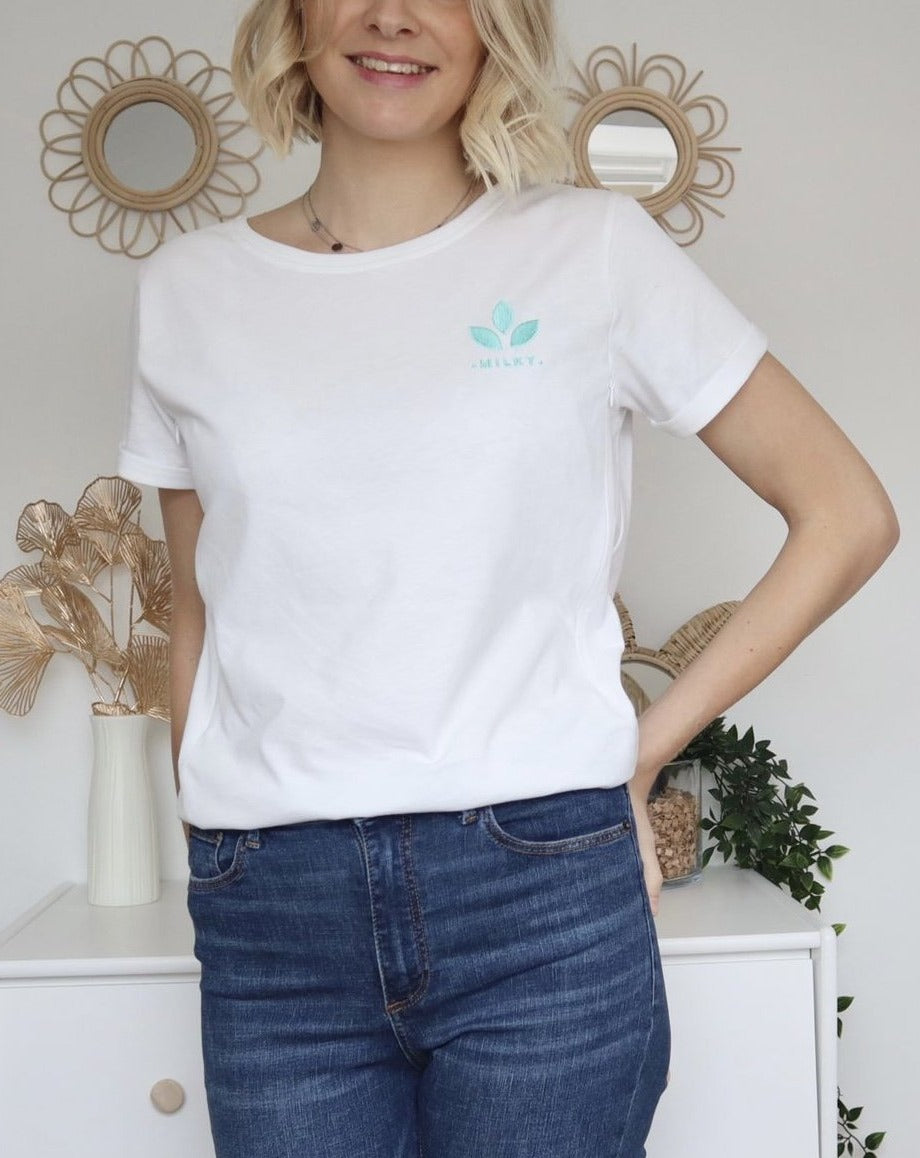 T-SHIRT MILKY BLANC